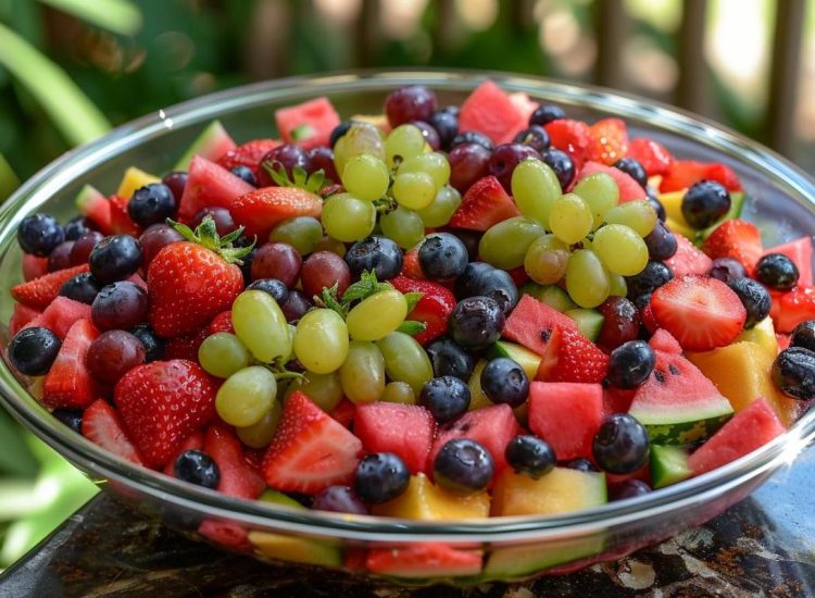 Avec quoi peut on accompagner une salade de fruits ?