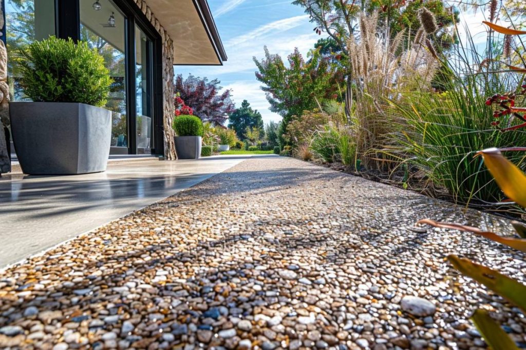 Prix béton désactivé au m2 : Estimations et facteurs de coût (80 et 150 € du m2)