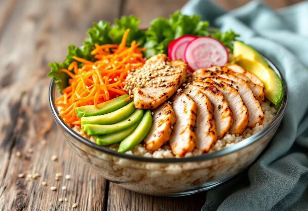 Recette poke bowl poulet facile et délicieuse