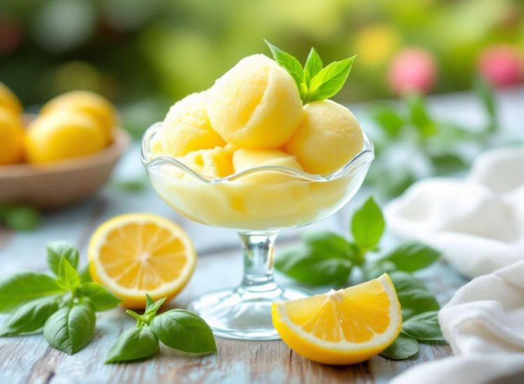 Sorbet citron basilic Novascope : une recette rafraîchissante