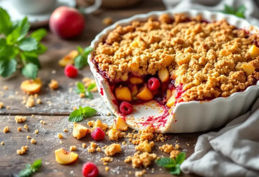 Crumble sans poudre d'amande : une délicieuse alternative