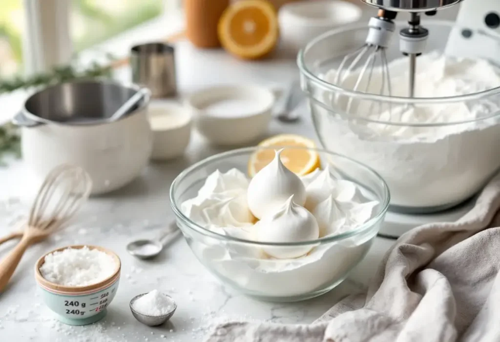 Combien de sucre pour 4 blancs d'œuf pour meringue ?