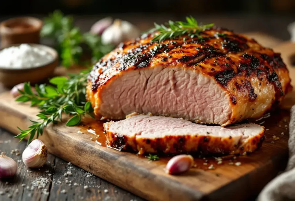 Cuisson rôti de porc au four chaleur tournante ou traditionnel