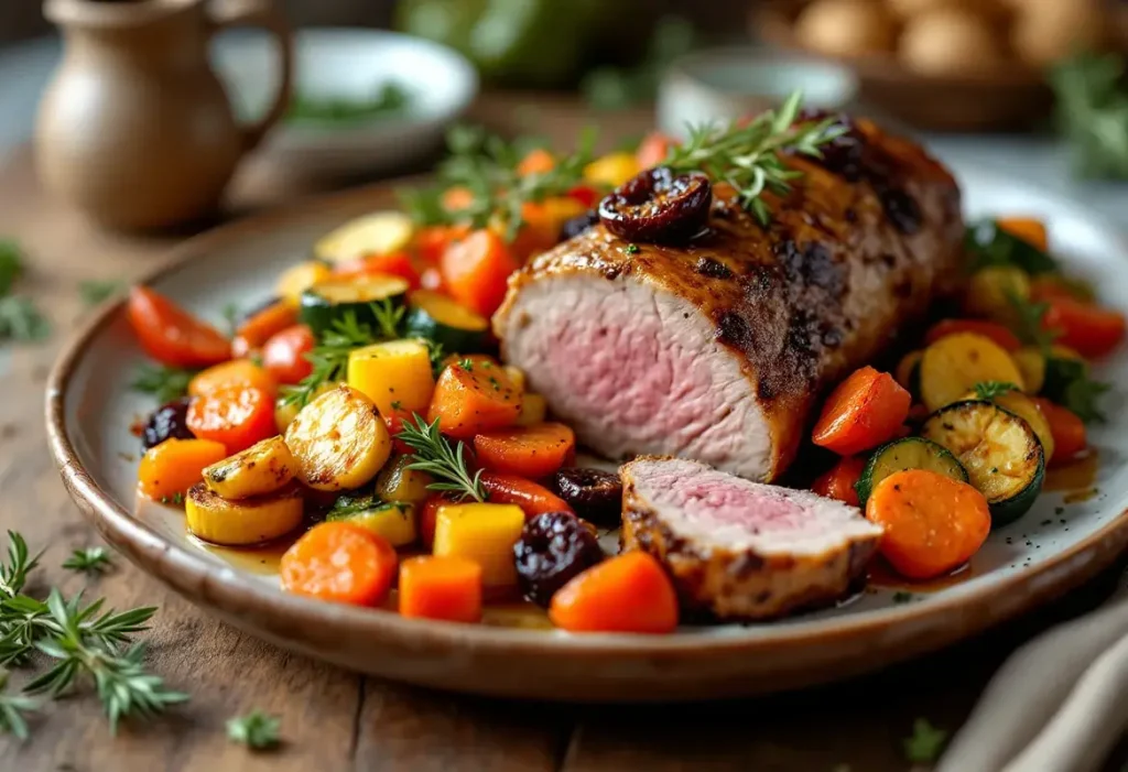 Quels légumes pour accompagner un rôti de porc aux pruneaux ?