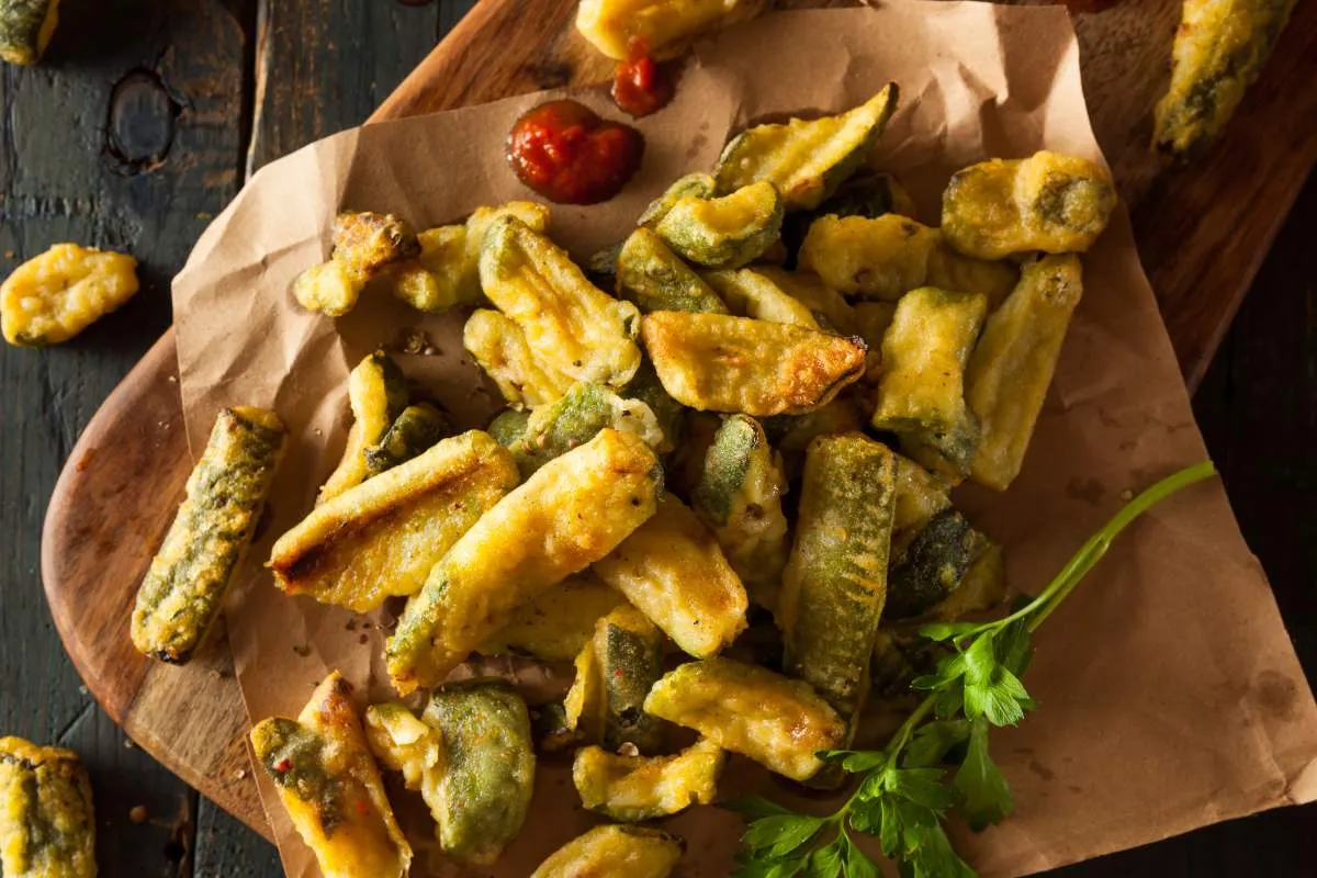 Frite de courgette à la friteuse : recette simple